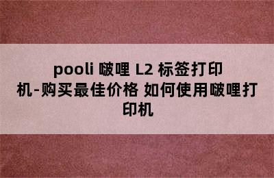 pooli 啵哩 L2 标签打印机-购买最佳价格 如何使用啵哩打印机